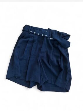 italian Belted High-Waist Women’s Shorts